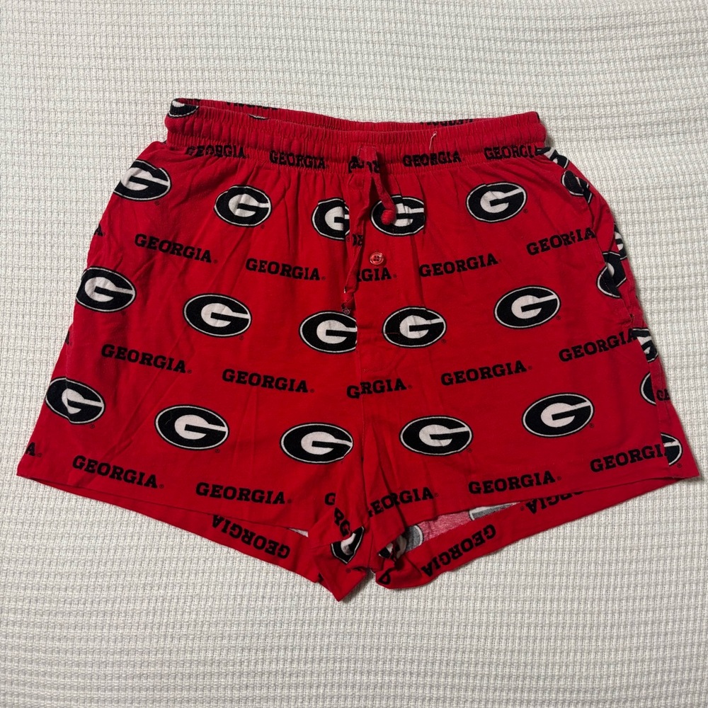 Georgia Bulldogs Red Logo Lounge Shorts